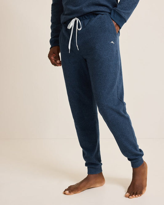 Big & Tall Textured Twill Stripe Joggers