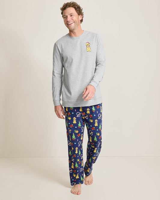 Holiday Dog Long Sleeve & Pants Pajama Set