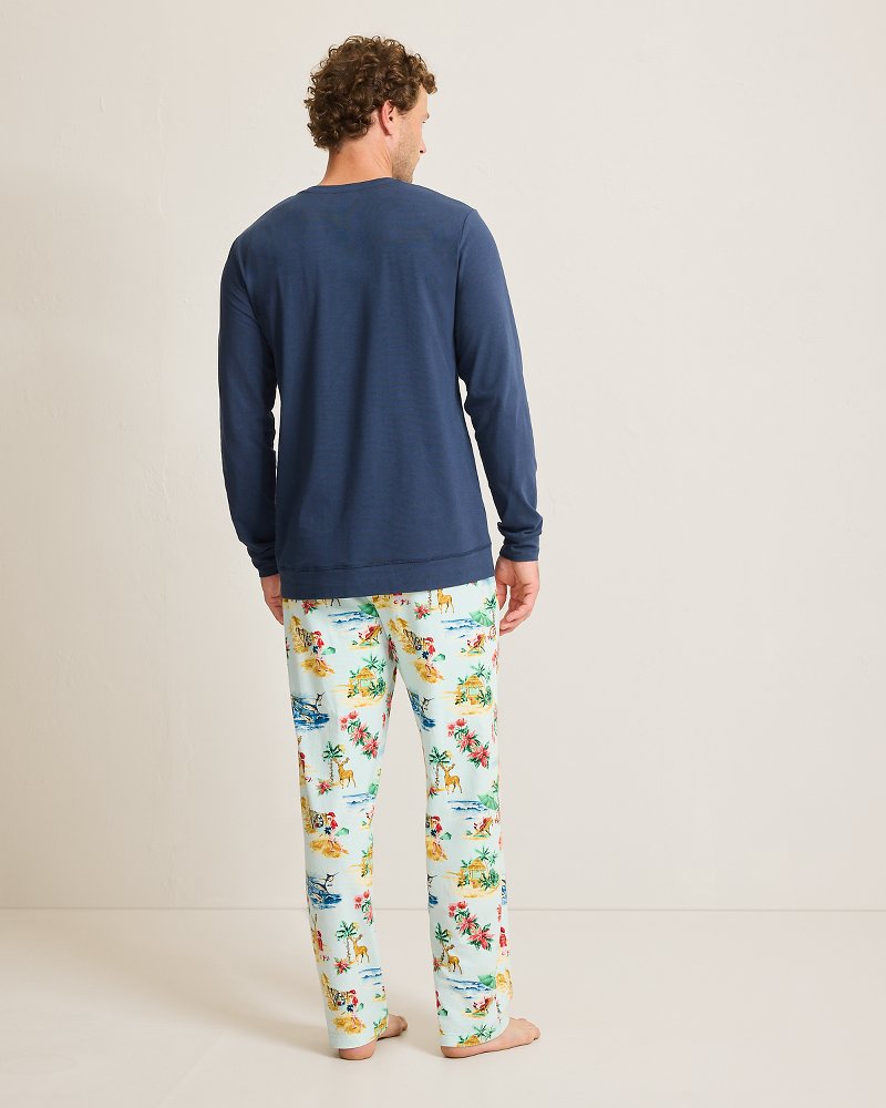 Holiday Santa Long Sleeve & Pants Pajama Set