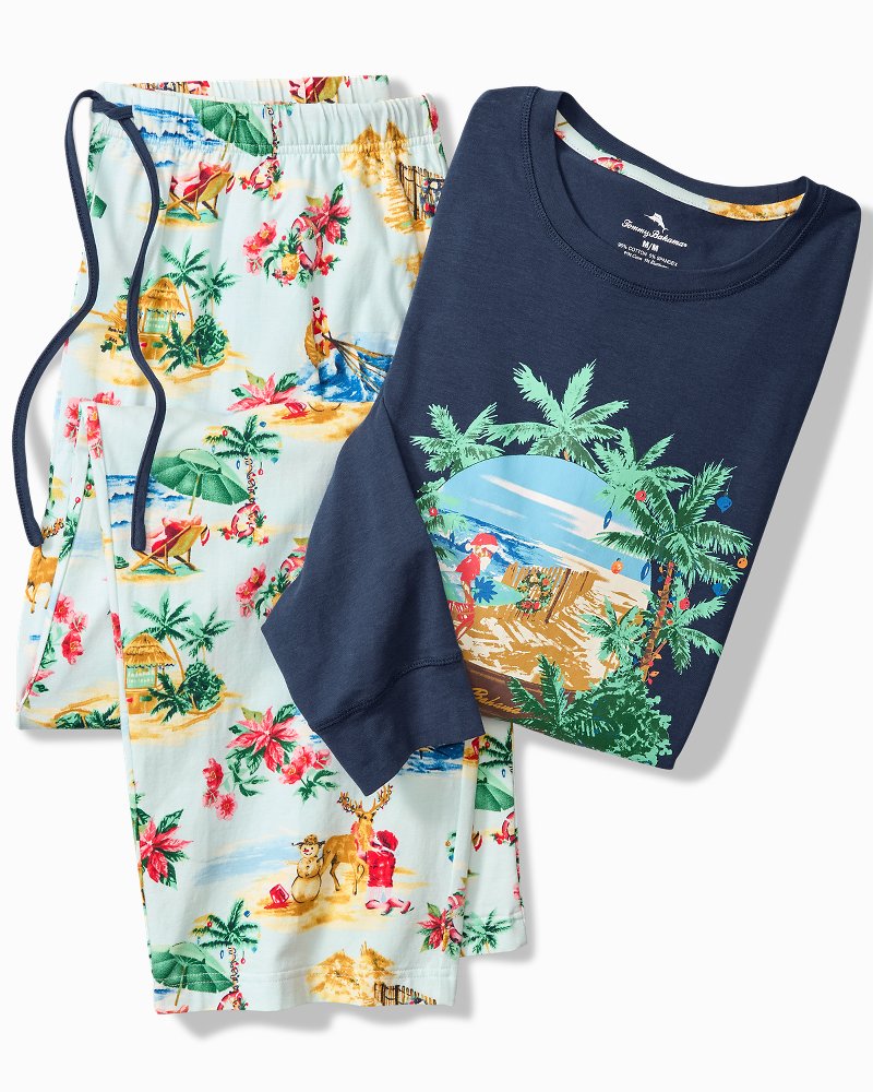 Holiday Santa Long Sleeve & Pants Pajama Set
