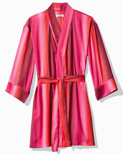 Short Satin Robe
