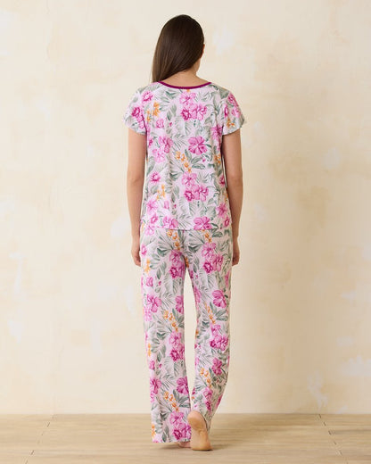 Jersey Short Sleeve & Pants Pajama Set